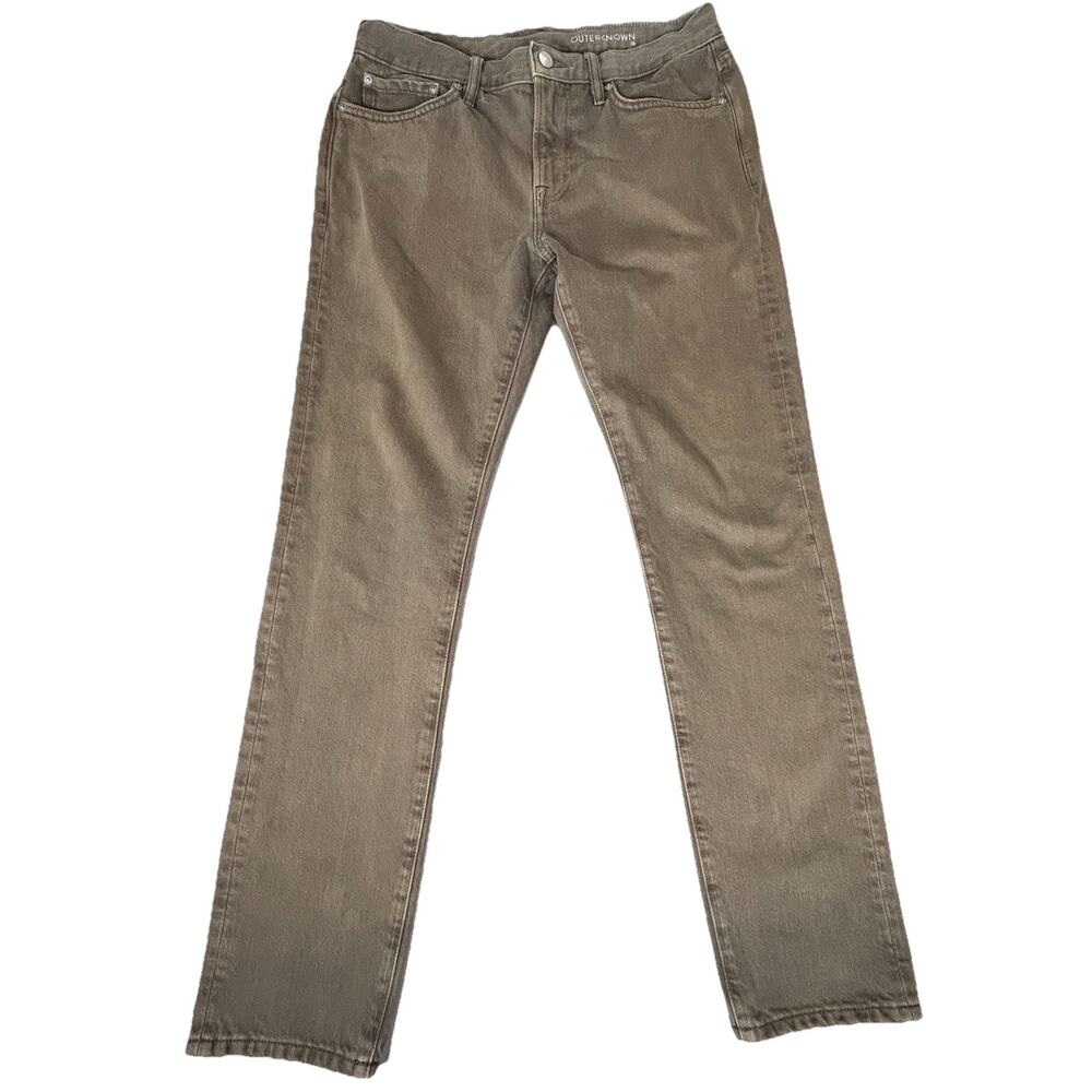 Outerknown Jeans Brown S.E.A. Drifter Tapered Fit Fair Trade Organic Mens 30x30